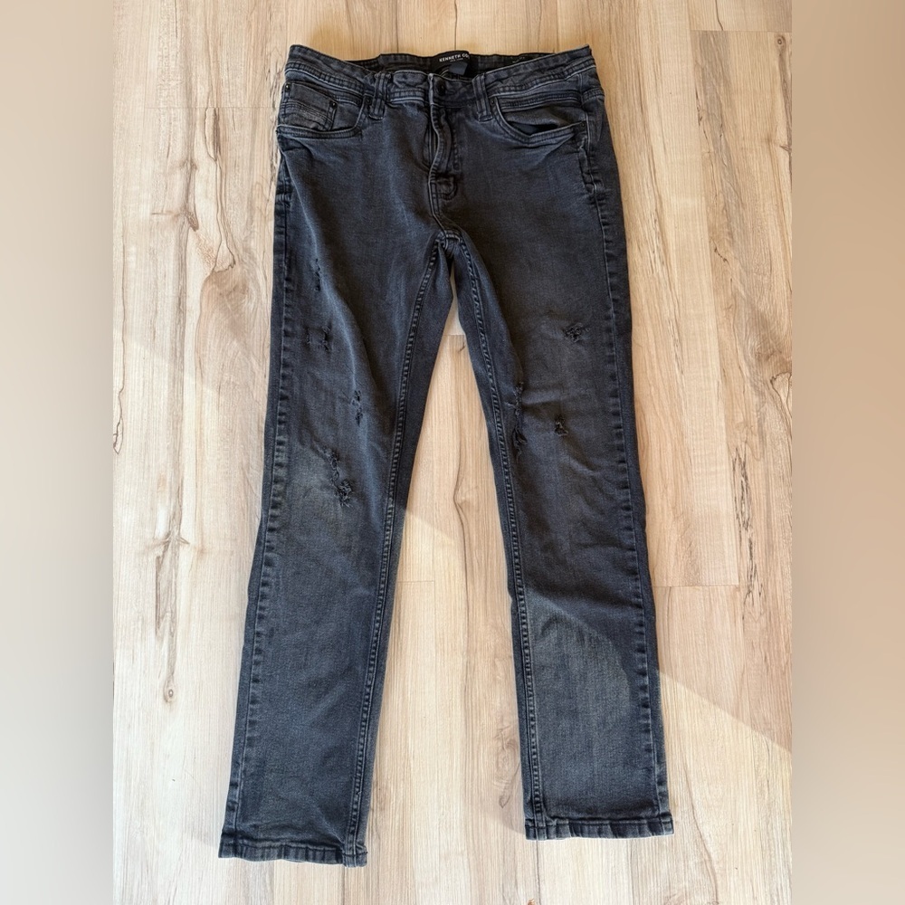 Kenneth Cole Charcoal/ black  Slim Fit Jeans men’s 32x30